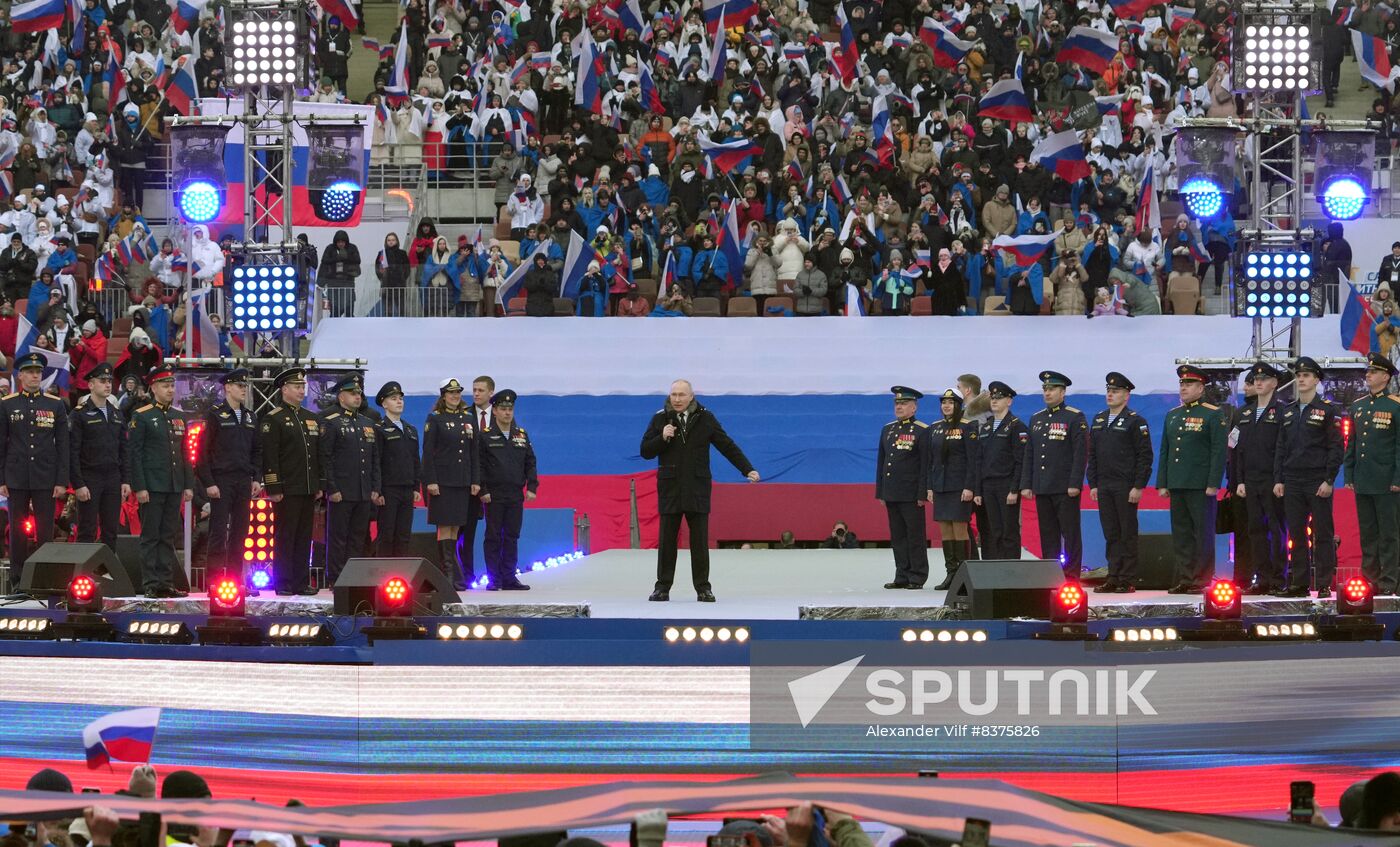 Russia Putin Military Support Concert