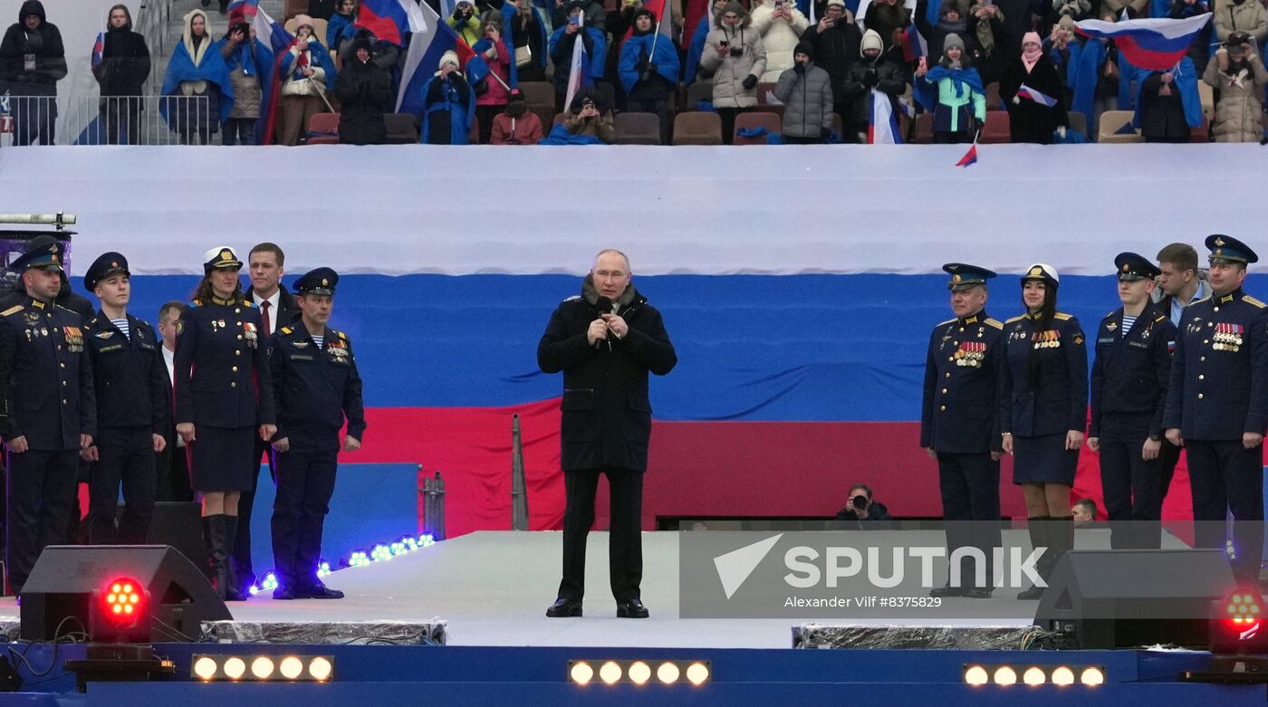 Russia Putin Military Support Concert