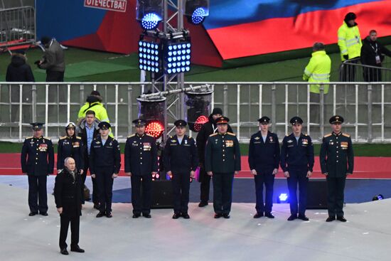 Russia Putin Military Support Concert