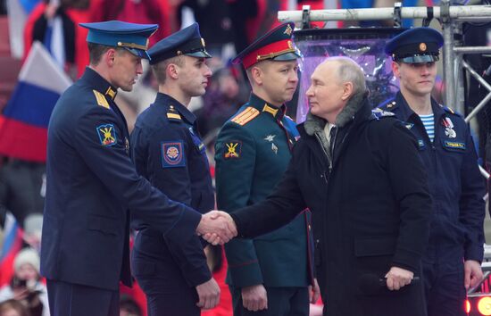 Russia Putin Military Support Concert