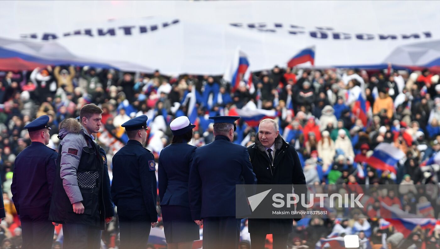 Russia Putin Military Support Concert