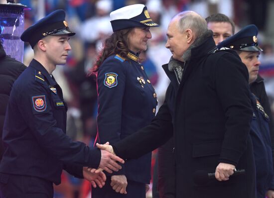 Russia Putin Military Support Concert