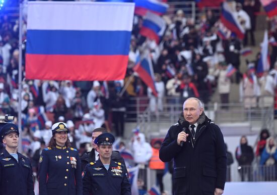 Russia Putin Military Support Concert