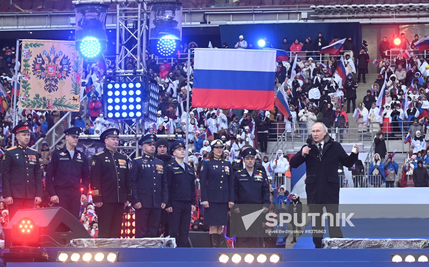 Russia Putin Military Support Concert