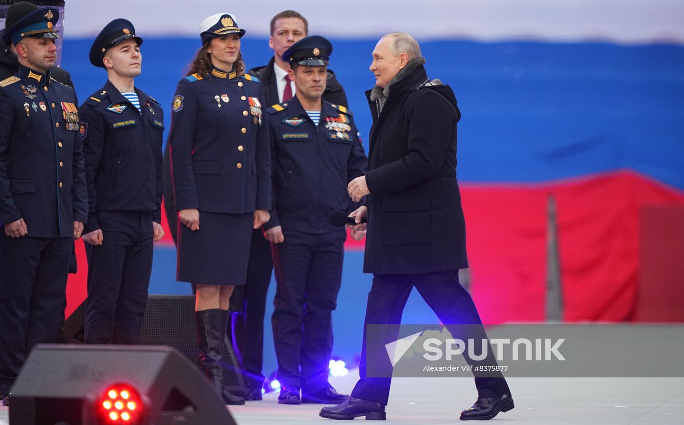 Russia Putin Military Support Concert