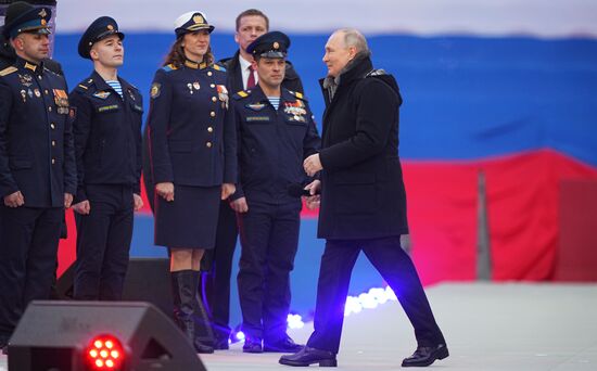 Russia Putin Military Support Concert