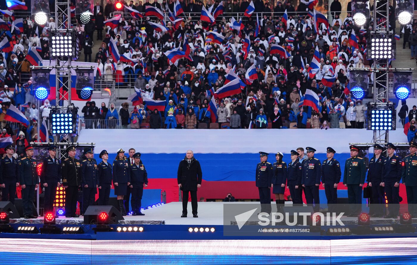 Russia Putin Military Support Concert