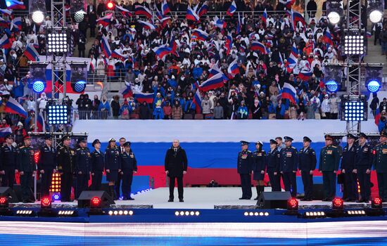 Russia Putin Military Support Concert