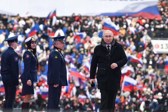 Russia Putin Military Support Concert