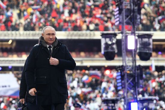 Russia Putin Military Support Concert
