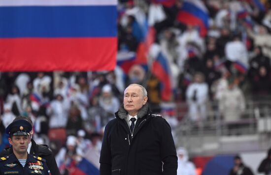 Russia Putin Military Support Concert