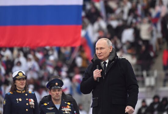 Russia Putin Military Support Concert