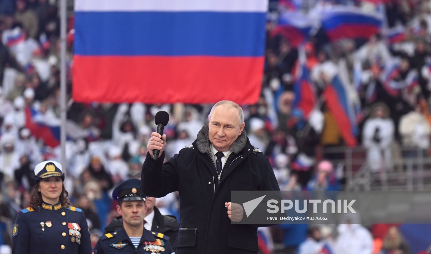 Russia Putin Military Support Concert