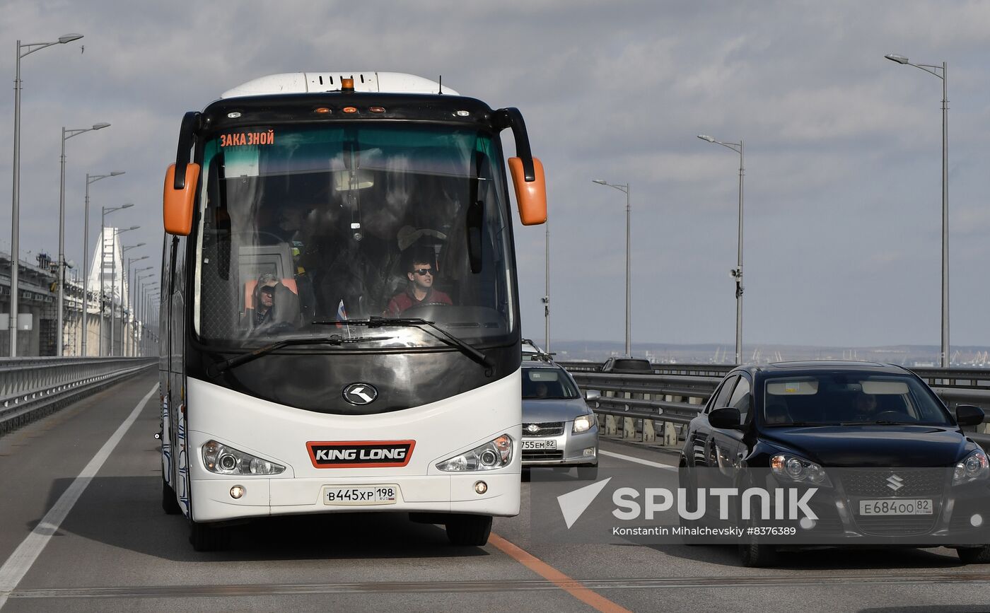 Russia Crimean Bridge Accident Reopening