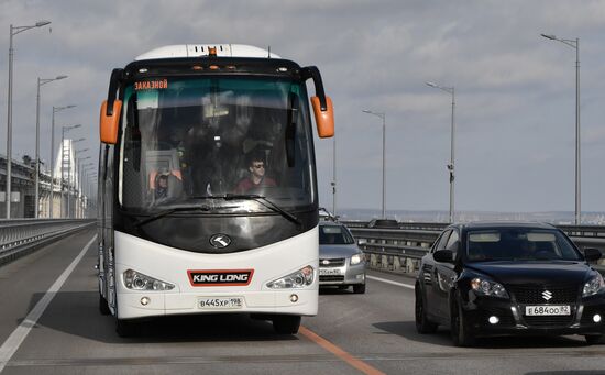 Russia Crimean Bridge Accident Reopening