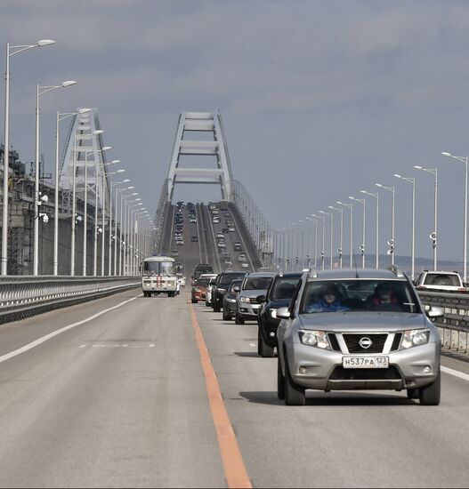 Russia Crimean Bridge Accident Reopening
