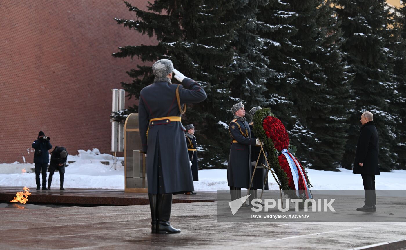 Russia Putin Fatherland Defender Day