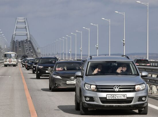 Russia Crimean Bridge Accident Reopening