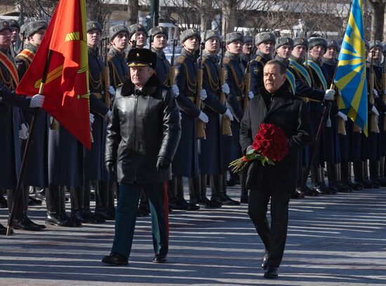 Russia Medvedev Fatherland Defender Day