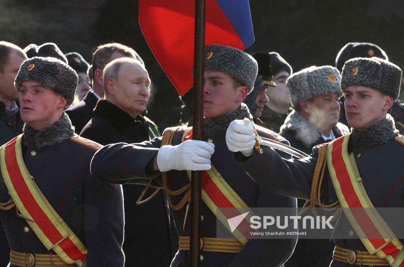 Russia Putin Fatherland Defender Day
