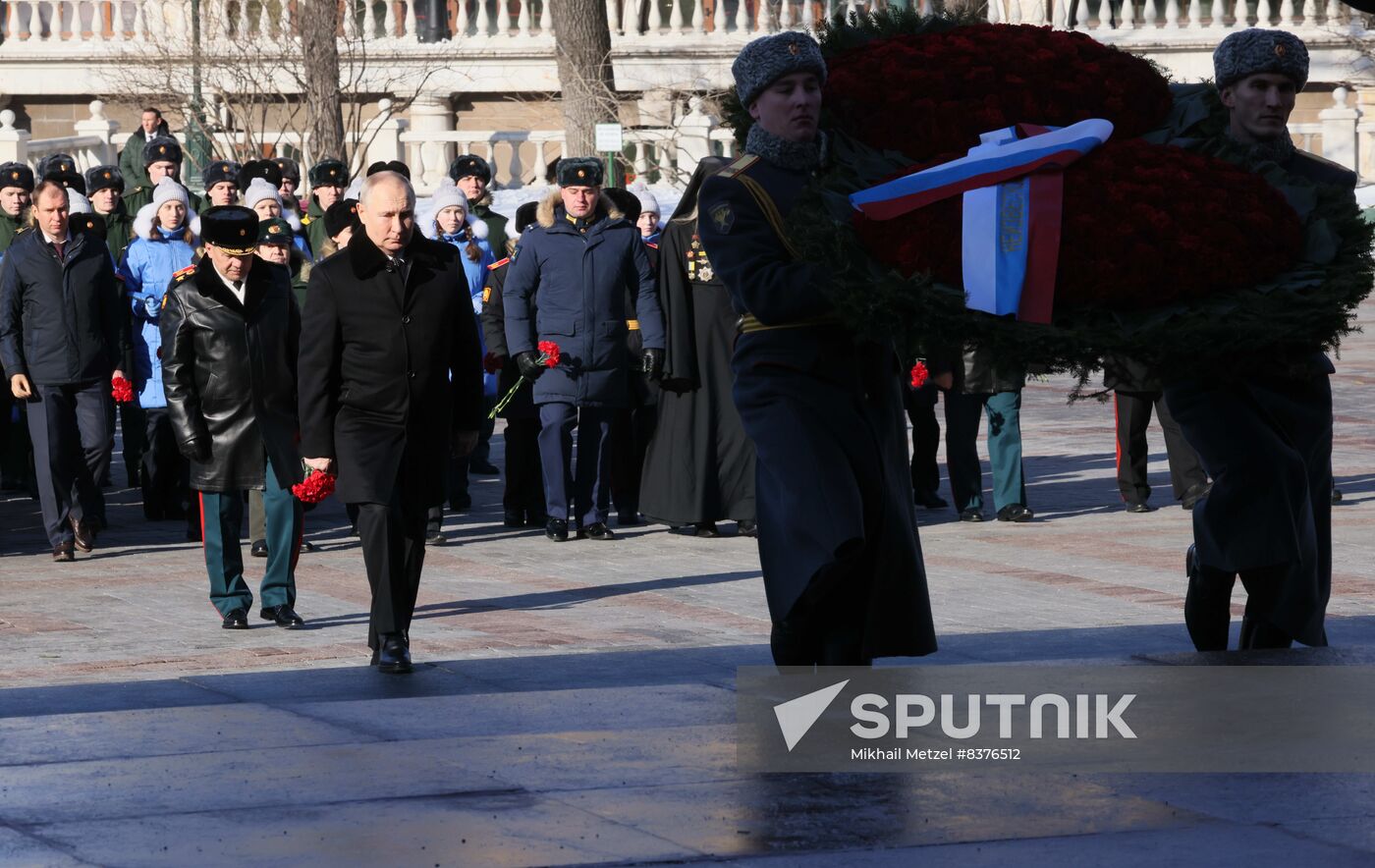 Russia Putin Fatherland Defender Day