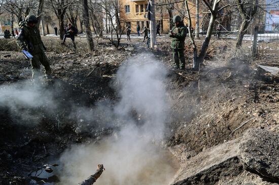 Russia Ukraine Military Operation Shelling