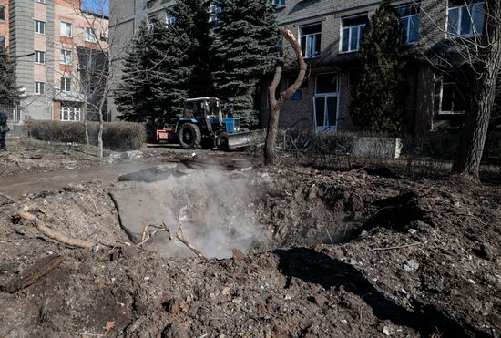Russia Ukraine Military Operation Shelling