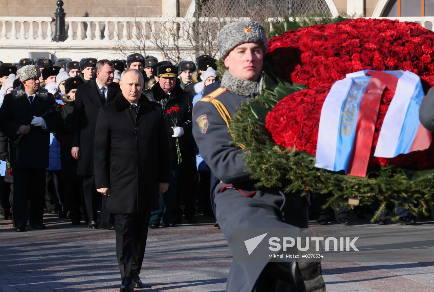 Russia Putin Fatherland Defender Day