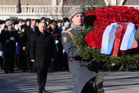 Russia Putin Fatherland Defender Day