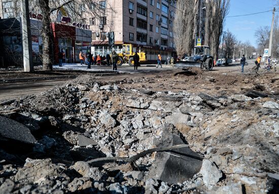 Russia Ukraine Military Operation Shelling