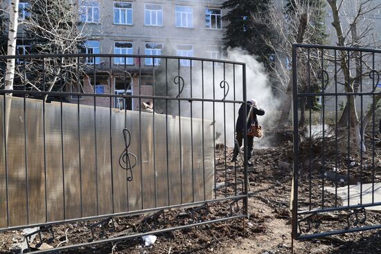 Russia Ukraine Military Operation Shelling