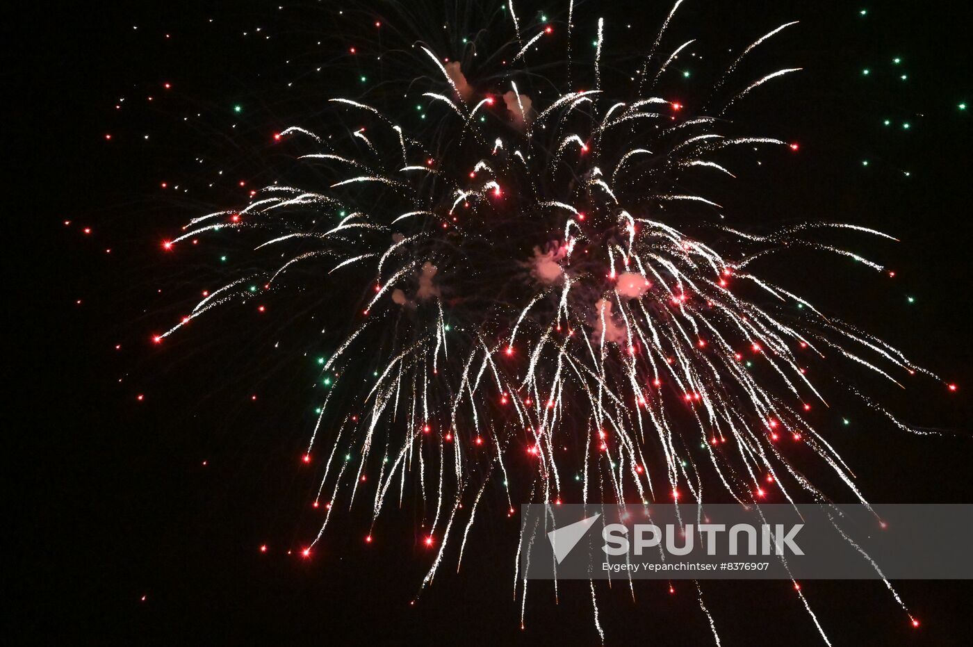 Russia Fatherland Defender Day Fireworks