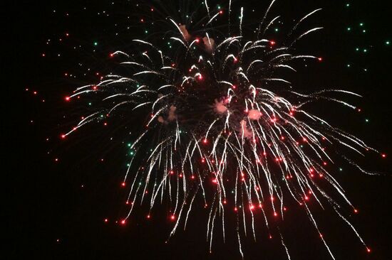 Russia Fatherland Defender Day Fireworks