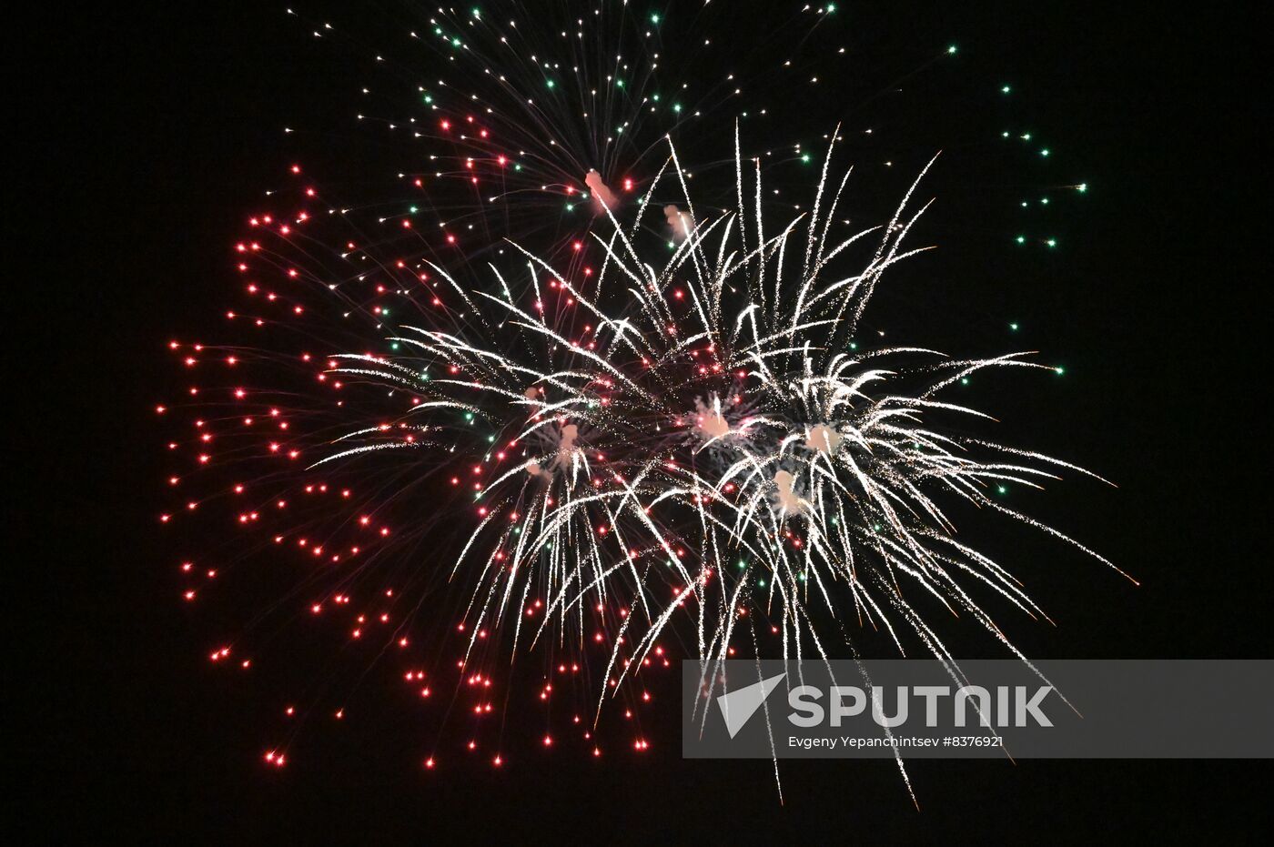 Russia Fatherland Defender Day Fireworks