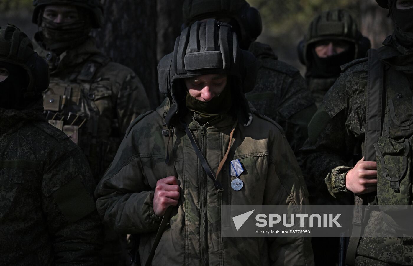 Russia Ukraine Military Operation Tank Crews Awarding