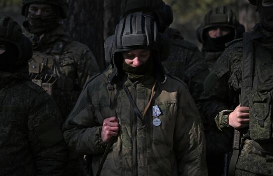 Russia Ukraine Military Operation Tank Crews Awarding