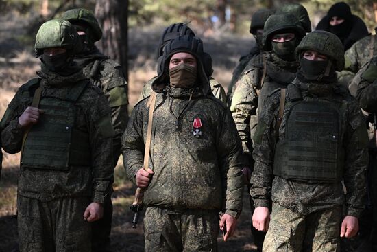 Russia Ukraine Military Operation Tank Crews Awarding