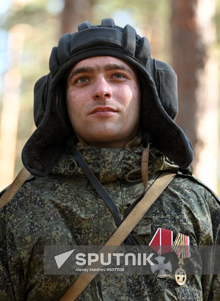 Russia Ukraine Military Operation Tank Crews Awarding