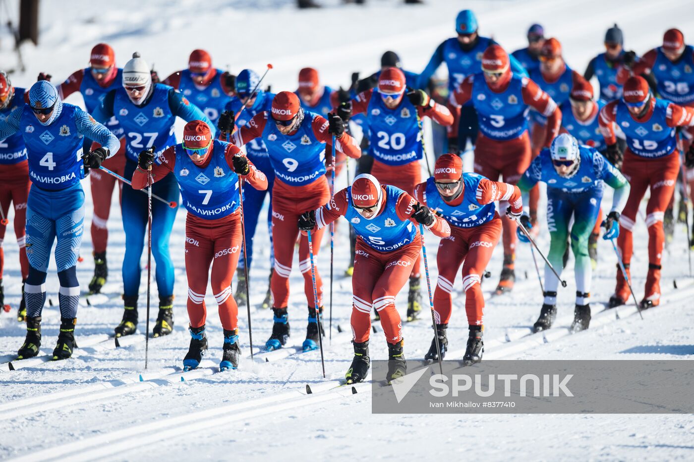 Russia Cross-Country Skiing Competititon Men