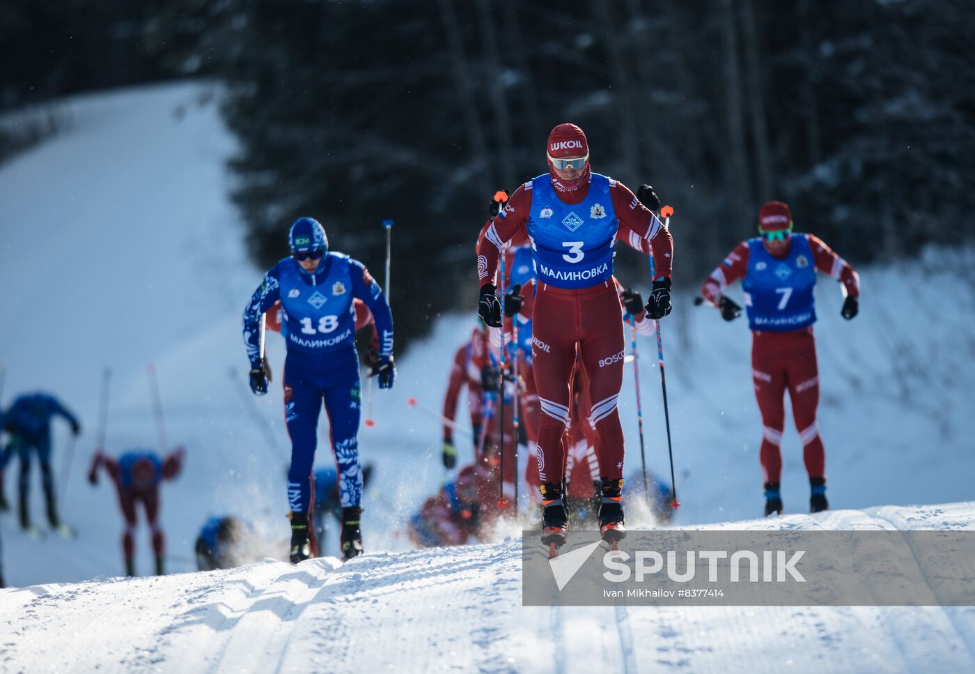 Russia Cross-Country Skiing Competititon Men