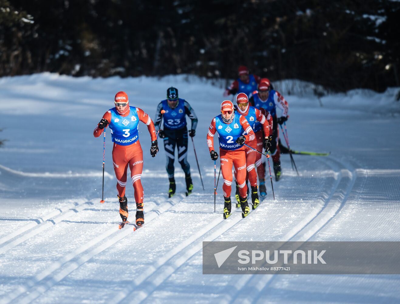 Russia Cross-Country Skiing Competititon Men