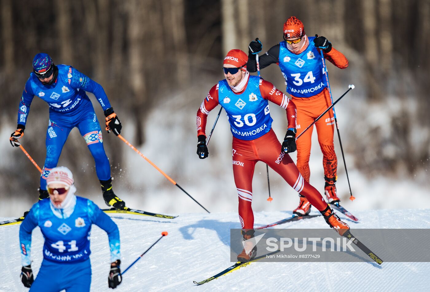 Russia Cross-Country Skiing Competititon Men