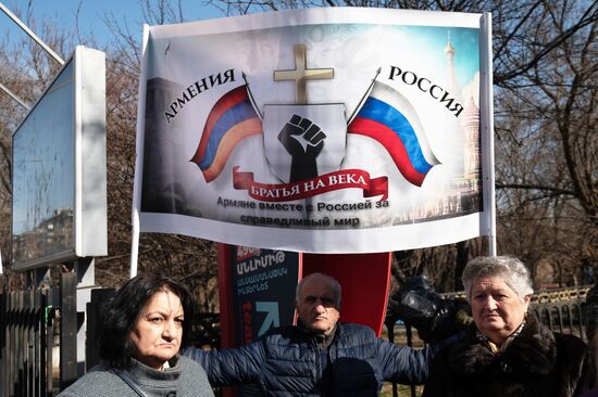 Armenia Russia Support Rally