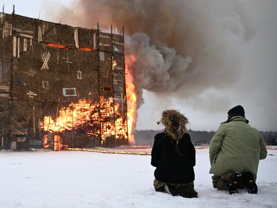 Russia Maslenitsa Celebration