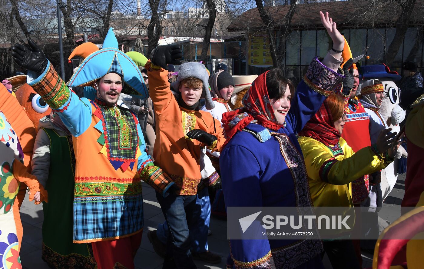 Russia Regions Maslenitsa Celebration