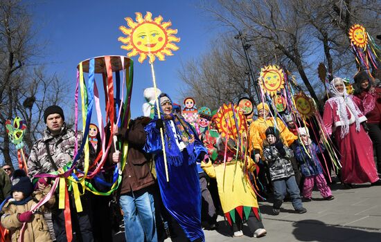 Russia Regions Maslenitsa Celebration