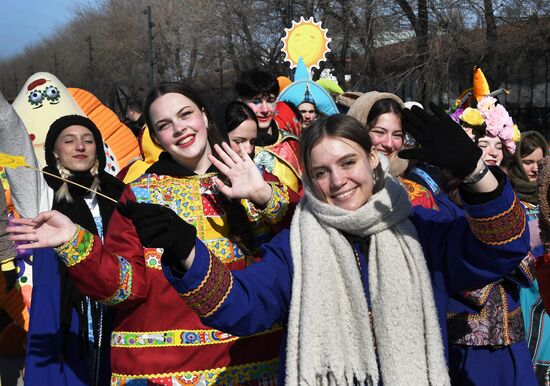 Russia Regions Maslenitsa Celebration