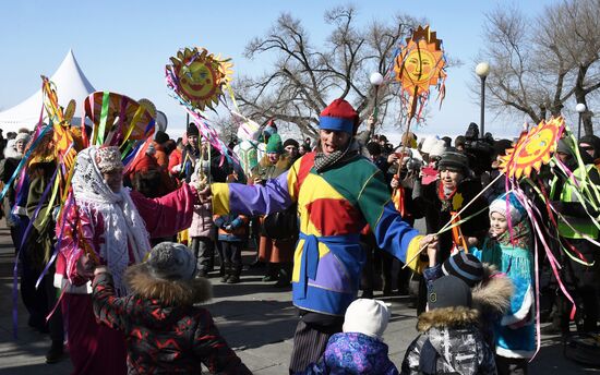 Russia Regions Maslenitsa Celebration