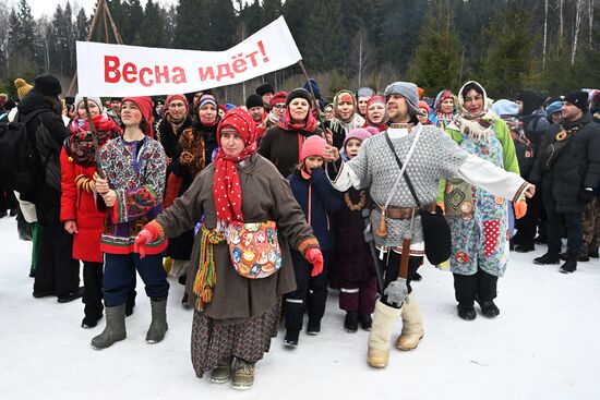 Russia Bakshevskaya Maslenitsa Celebration