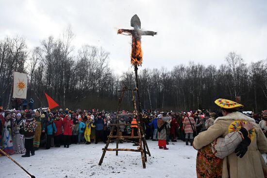 Russia Bakshevskaya Maslenitsa Celebration